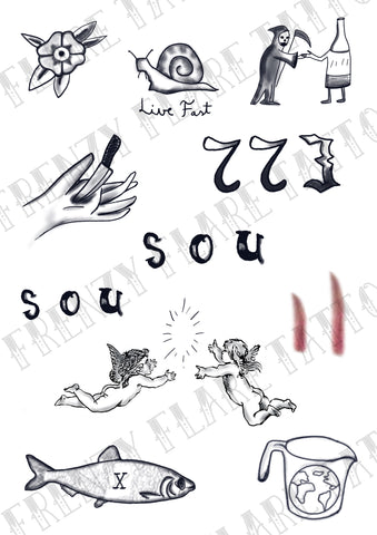 Carmy The Bear Temporary Tattoos for Halloween 2023 Cosplayers and Super Fans