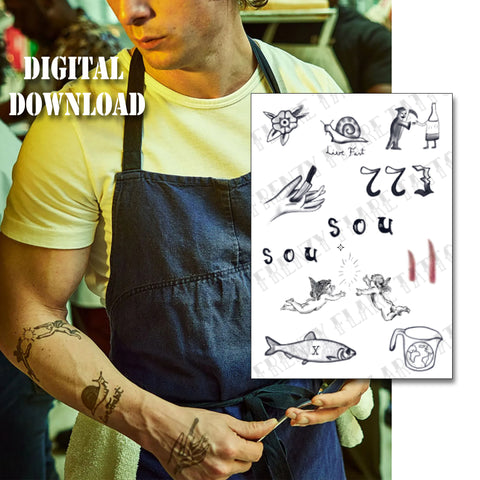 Carmy The Bear Tattoos Digital Download