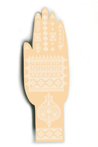 White Henna Temporary Tattoo. 2 sheets