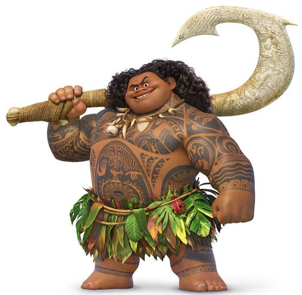 Custom Maui Moana Temporary Tattoos for Cosplay
