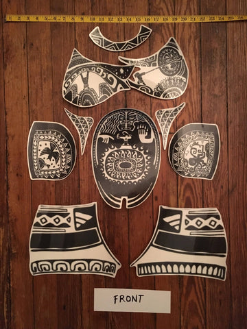 Custom Maui Moana Temporary Tattoos for Cosplay