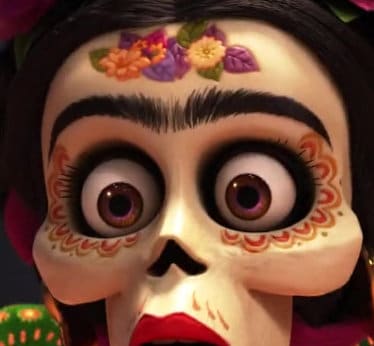 Frida Kahlo Face Temporary Tattoos from Coco Movie for Cosplayers. Halloween Costume Accessory. 2 copies