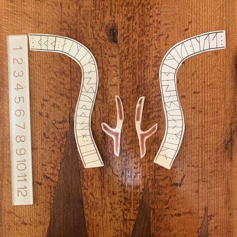 Floki Head Tattoo Vikings for Cosplay. Includes Both Sides of the Head