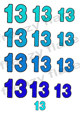 13 Taylor Swift Temporary Tattoos in 4 Shades of Blue. 13 Copies in 5 Sizes for Cosplayers and Eras Tour Goers