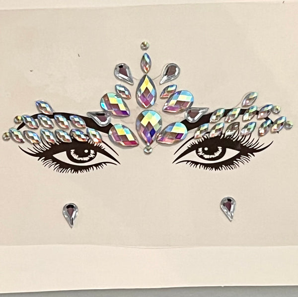 Goddess Face Jewels for Halloween Costume, Carnival or Festivals.  Princess, Cleopatra, Fairy Costume Accessory