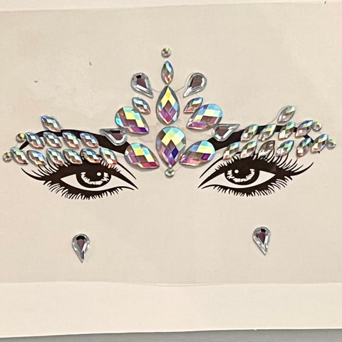 Goddess Face Jewels for Halloween Costume, Carnival or Festivals.  Princess, Cleopatra, Fairy Costume Accessory