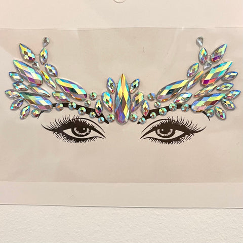 Viking Amazonian Woman, Mermaid Face Jewels for Halloween Costume, Carnival or Festivals.  Princess, Cleopatra, Fairy Costume Accessory