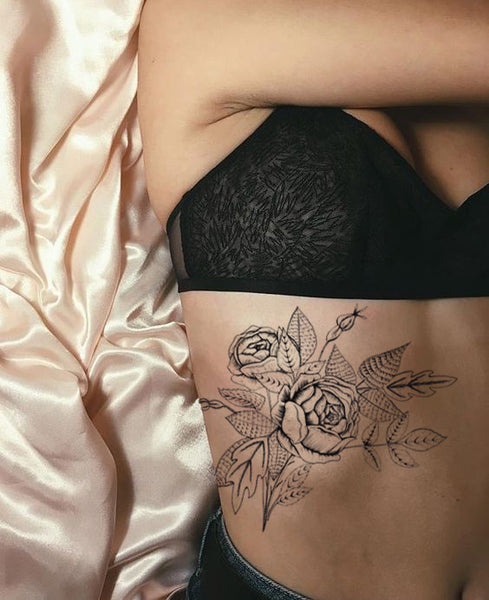 Rose Bouquet Temporary Tattoo