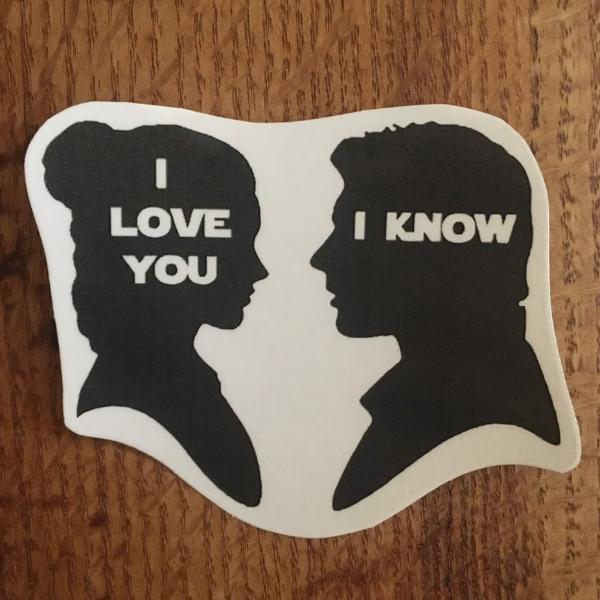 "I love you I know" Temporary Tattoo