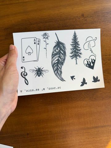 Ella Langley Inspired Temporary Tattoos for Cosplayers and Fans
