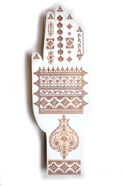 Henna Temporary Tattoo in Rose Gold