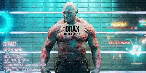 Drax Temporary Tattoos Guardians of the Galaxy Costume for Cosplayers