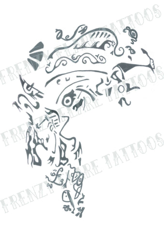 Ragnar Vikings Head Tattoos Instant Download. Print it yourself at home, no shipping required