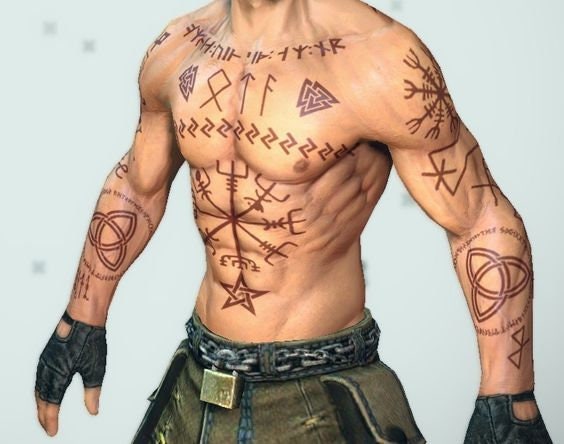 Thrúd GOW Temporary Tattoos for Cosplayers. 2 Full Sleeves 