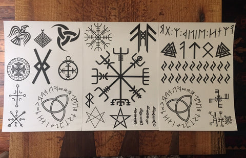 Riccun. Viking Cosplay Tattoos. Runes and symbols. World of Darkness